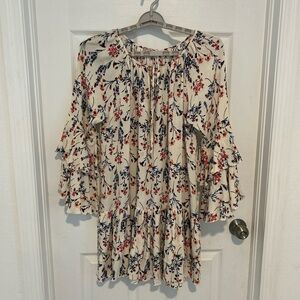 Women’s Bell Sleeves with Ruffle Dress

Size XXL
